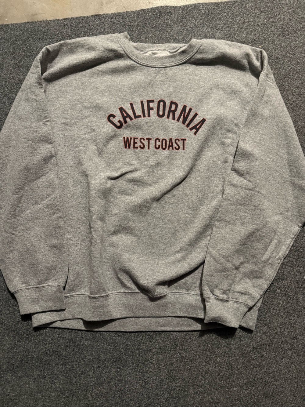 California West Coast Grey Crewneck Sweatshirt